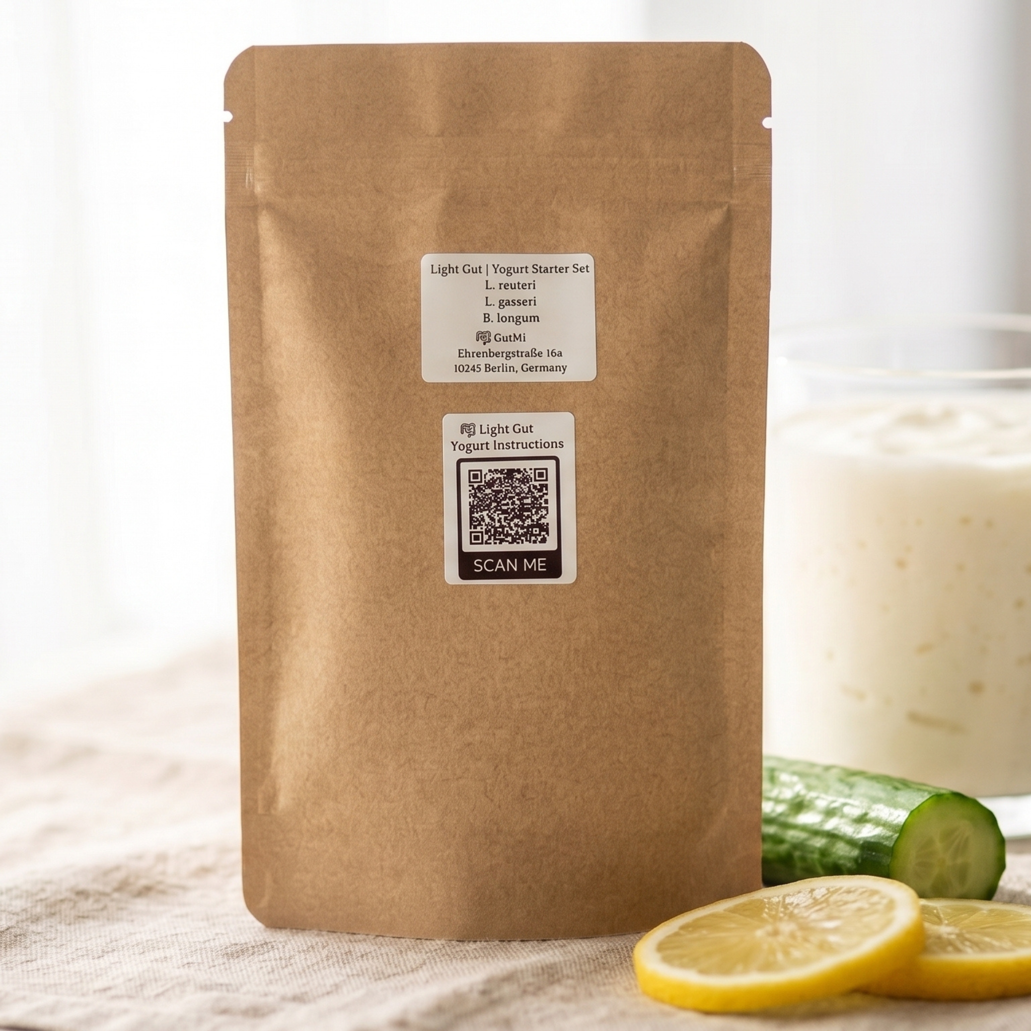 GutMi | L. reuteri + 6 weitere Stämme (insgesamt 7) | Enthält alle verlorenen Arten | 3 Joghurt-Starter-Sets | Starter-Bundle | Starterkulturen | 9 Joghurt-Starter